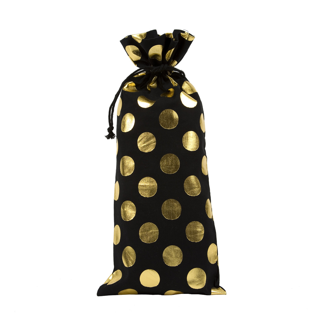 Gold Dots Drawstring Bag